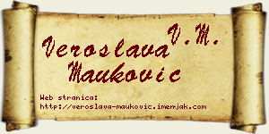 Veroslava Mauković vizit kartica